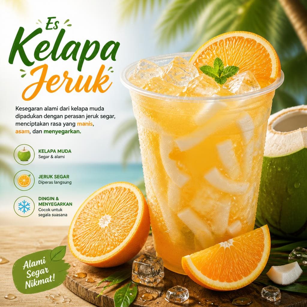 Es Kelapa Jeruk di RM Bumi Aki